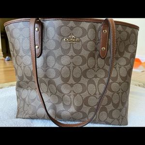 Coach Canvas Coated Tote